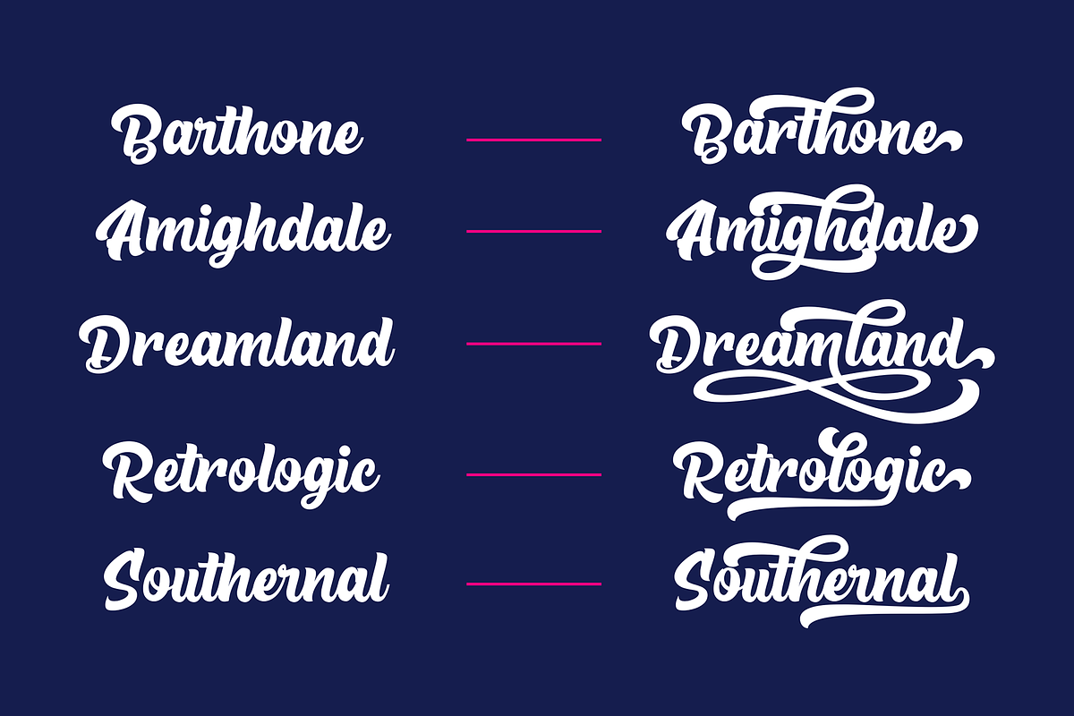 The Rughton Script preview 4