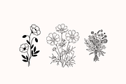 20 Hand Drawn Flower Bouquet Svg, a Decorative Illustration by BoudaTemplate (Thumbnail 3 of 3)