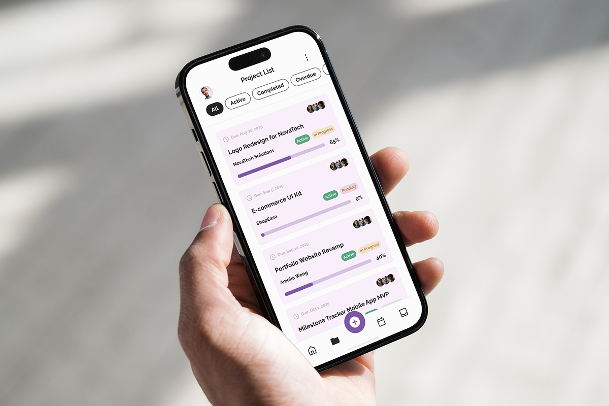 Project Management Mobile UI Kit, an App Template by twinstd (Photo 5 of 5)