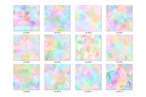 Pastel Rainbow Watercolor Textures