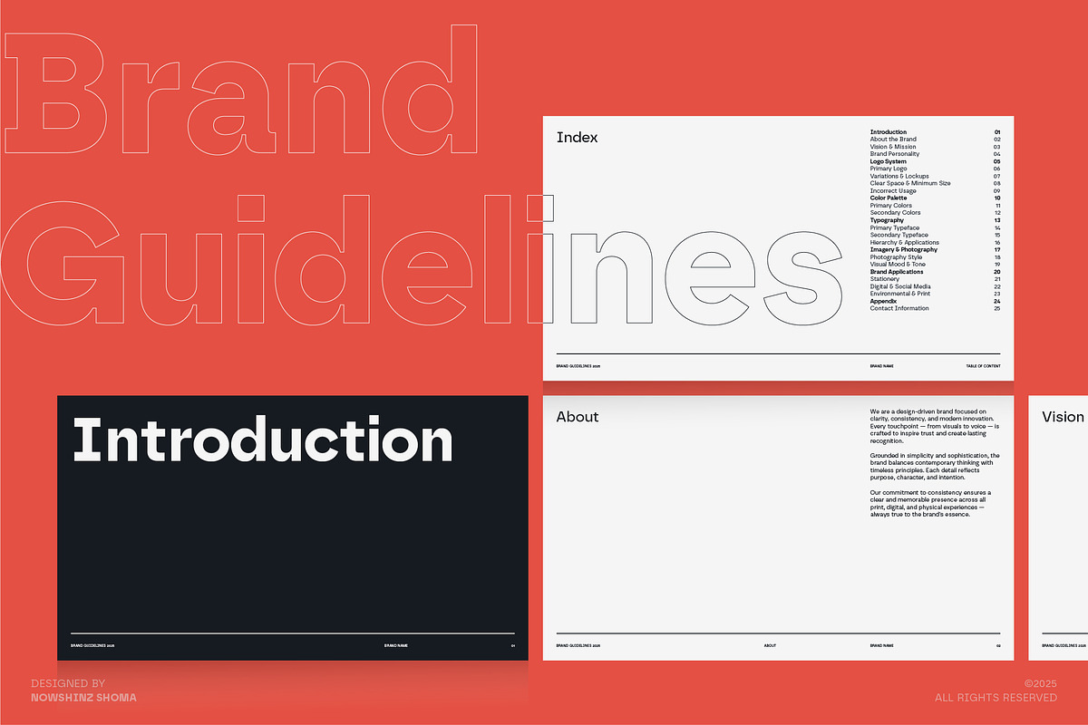 Brand Guidelines Template, a Branding & Logo Template by Nowshinz Shoma (Photo 2 of 6)