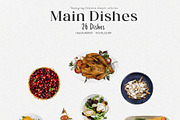 Watercolor Thanksgiving Collection, a Food Illustration by Damian Roh (Thumbnail 3 of 17)