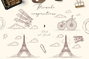 PARIS VINTAGE SET, a Texture Illustration by Luna Dreams (Thumbnail 2 of 7)