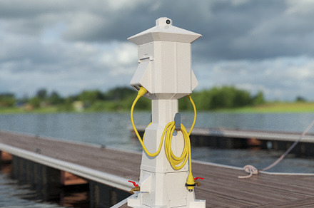 Marina Pedestal 3D model