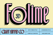 Folime 3D, a Sans Serif Font by Craft Supply Co. (Thumbnail 1 of 8)