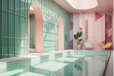 Swimming pool with warm clear water, a Sports & Recreation Photo by Ylivdesign