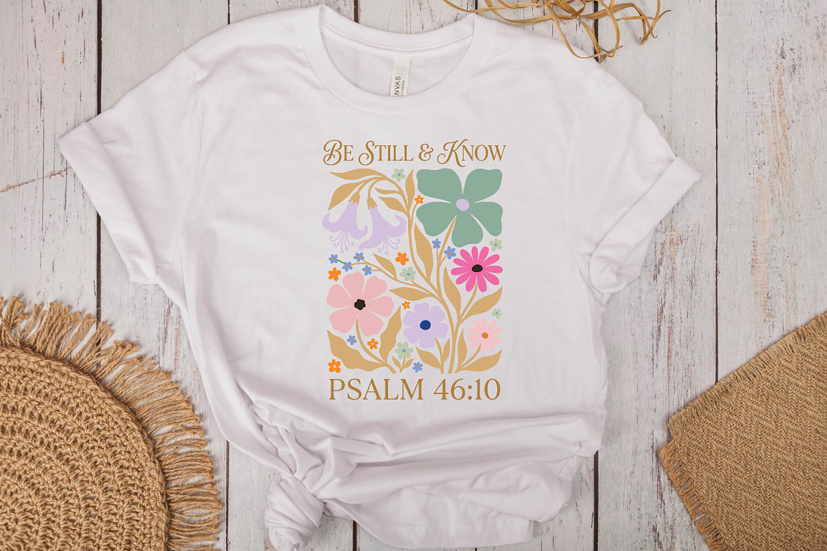 Be Still and Know Christian Floral, a Seasonal Illustration by DreamPrint404 (Photo 4 of 6)