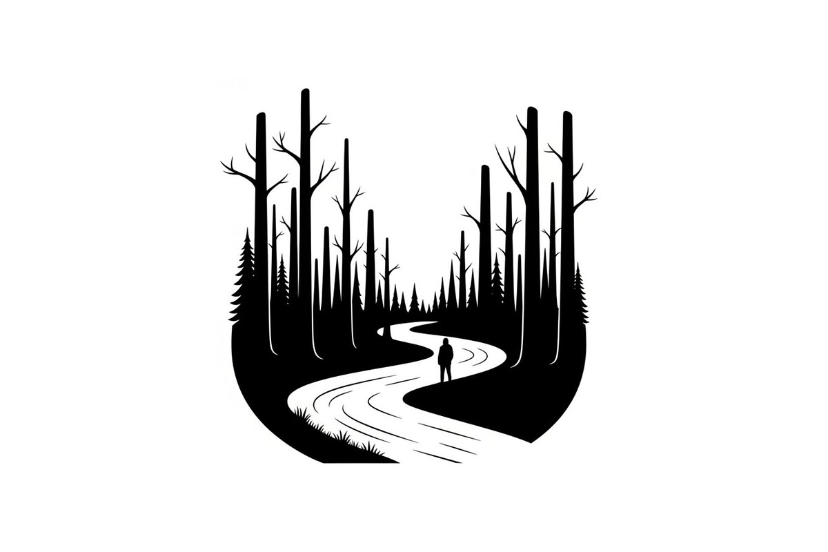 Nature Landscape Silhouette Vector B, an Illustration by Designer_Momina (Photo 24 of 51)