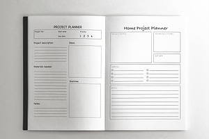 20 HandDrawn Printing Planner Layout