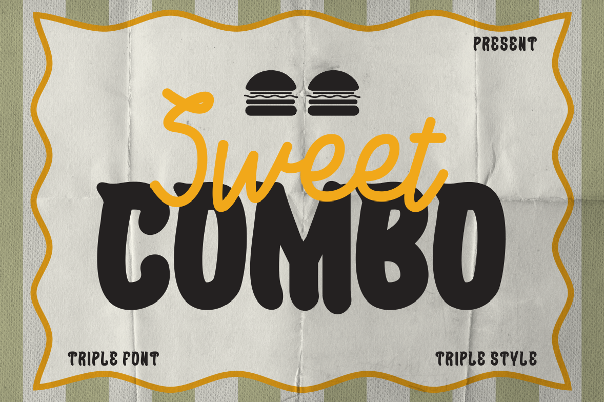 Sweet Combo Duo Font, a Font by PutraCetol Studio (Photo 1 of 7)