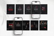 Fitness Instagram Templates Bundle, a Social Media Template by DigiPax (Thumbnail 8 of 12)