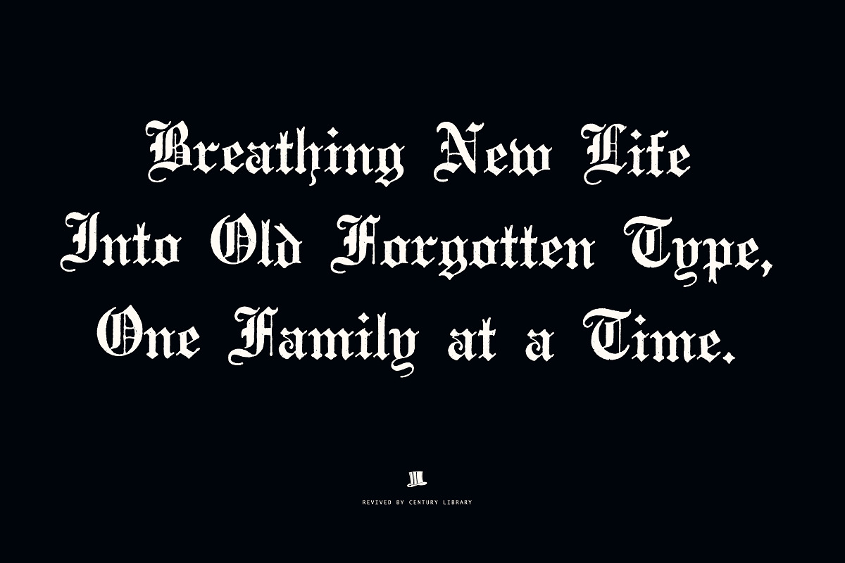 Rustic Old English Blackletter Font, a Blackletter Font by Century Library (Photo 5 of 5)