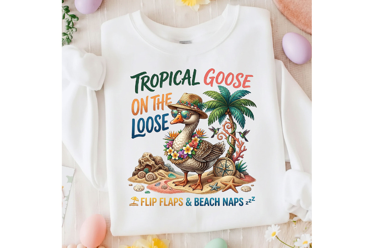 Funny Summer Goose Quote PNG, a Seasonal Illustration by Designking (Photo 4 of 5)