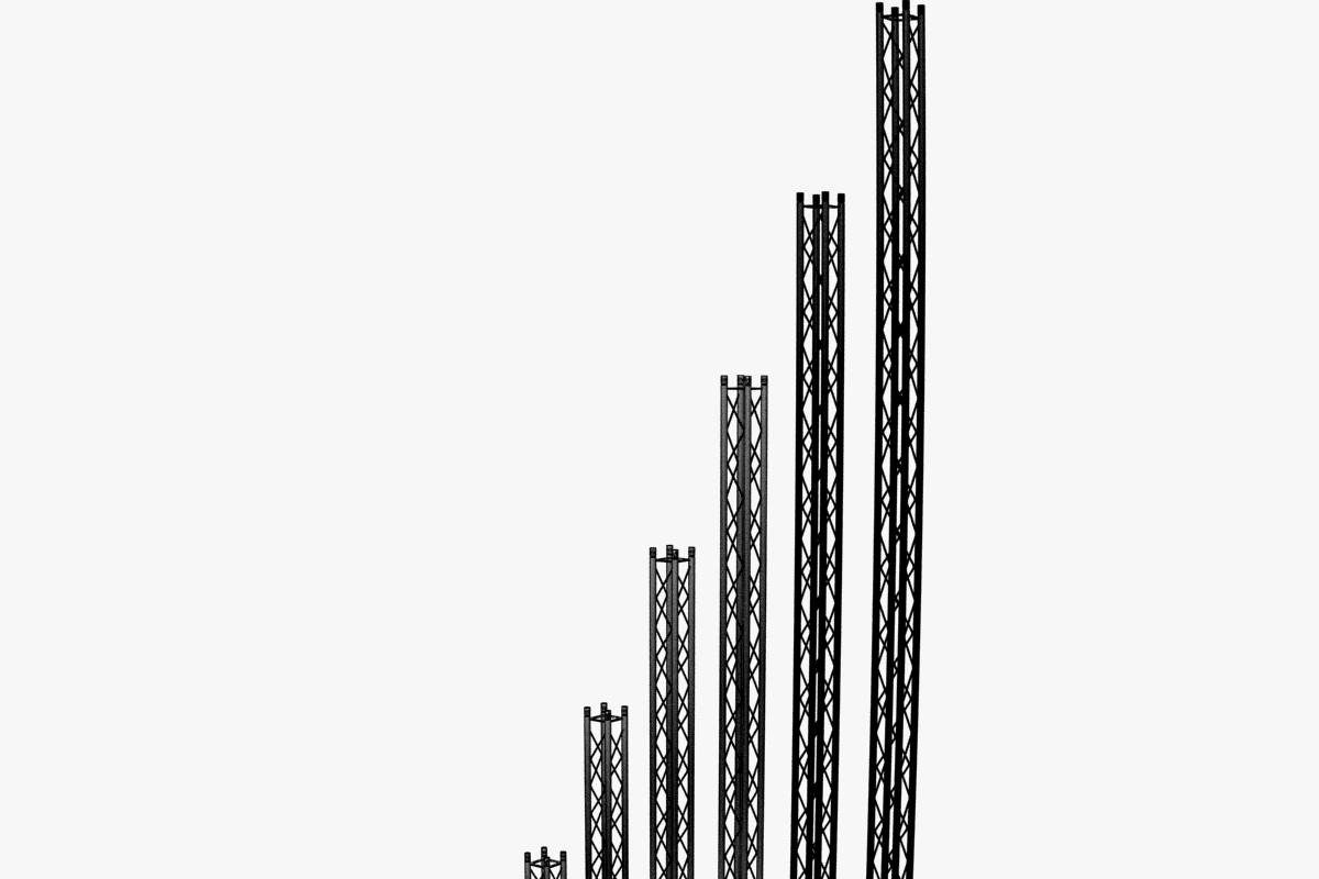 Mini Square Truss (7 PCS Modular), an Architecture 3D Model by akerStudio (Photo 6 of 24)