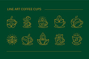 Coffee Line Art Branding Kit, a Branding & Logo Template by Lettering_Logo (Thumbnail 3 of 15)