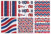 4th Of July Paper Backgrounds, a Pattern Graphic by SinaCreation (Thumbnail 3 of 5)
