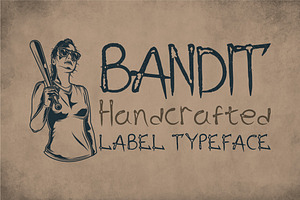 Bandit Modern Label Typeface