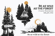 All about mountains. Vector bundle, an Illustration by Nadia Murash (Thumbnail 2 of 6)