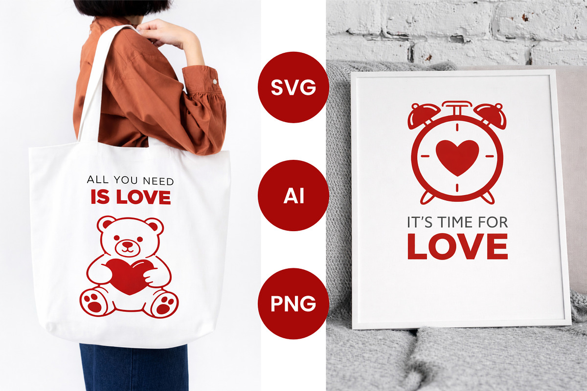 Valentines Vector Illustrations, an Object Illustration by Rasgood (Photo 8 of 9)