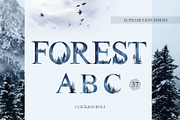 Winter forest watercolor clipart, an Animal Illustration by Color Hugs Art (Thumbnail 5 of 10)