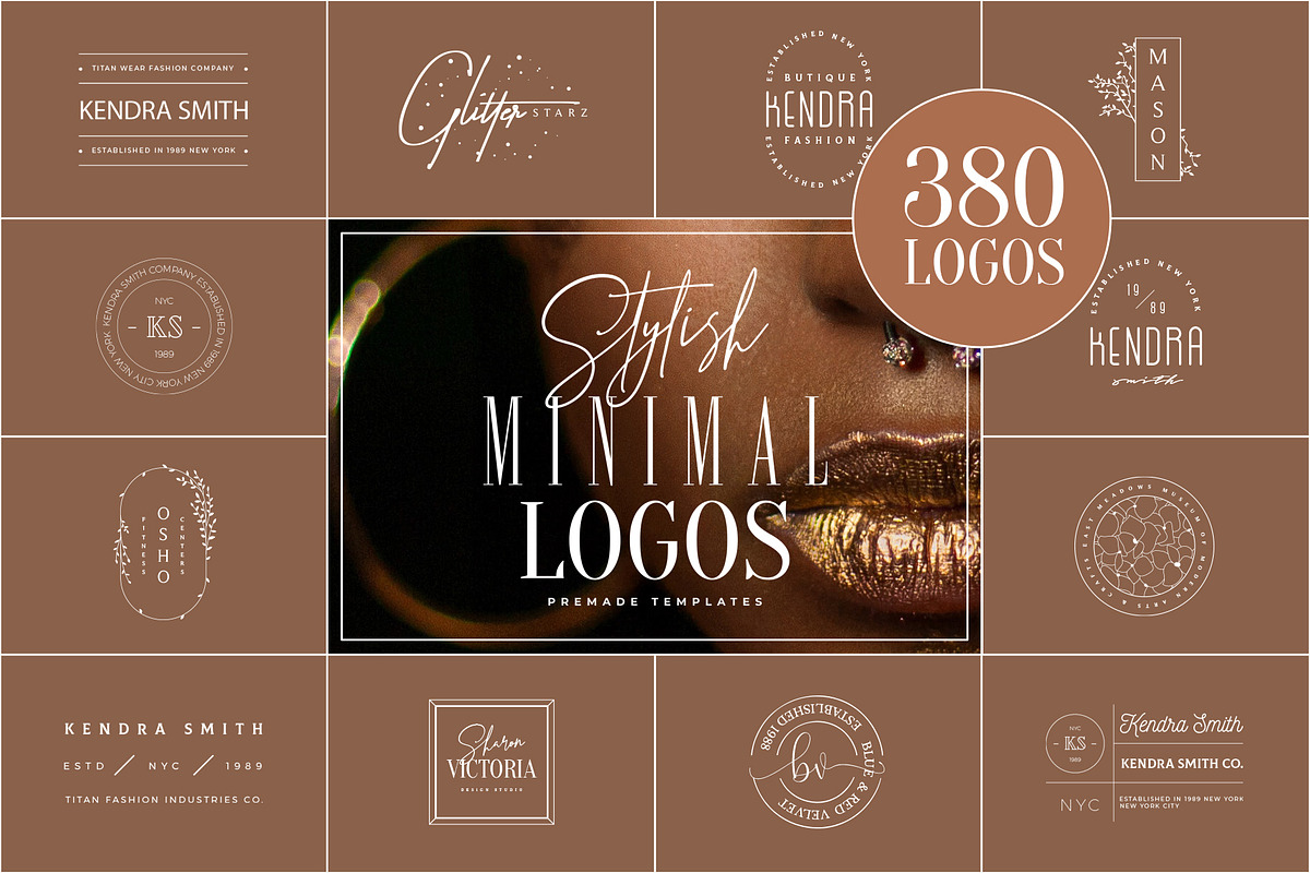 380 Stylish & Minimal Logos, a Branding & Logo Template by Graphicdome (Photo 1 of 18)