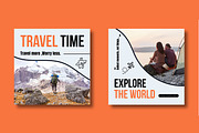 Travel Agency Social Media Post, a Social Media Template by MightyDesign (Thumbnail 4 of 8)