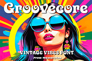 Groovecore Font, a Serif Font by Mysterylab Designs (Thumbnail 1 of 8)