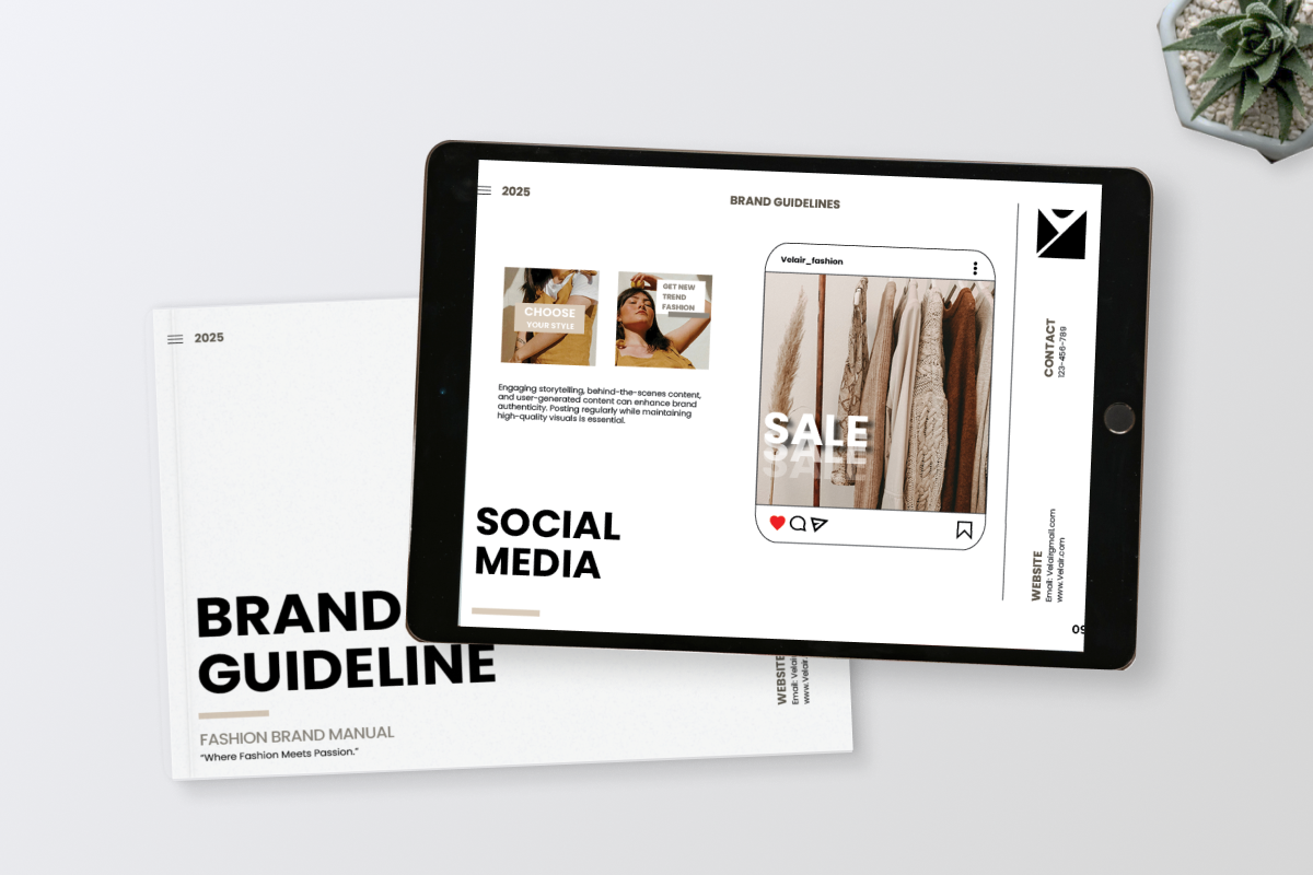 Elegant Fashion Branding Guideline, a Branding & Logo Template by twinstd (Photo 6 of 6)