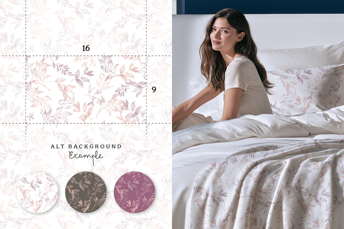 Dreamy floral seamless pattern set, a Pattern Graphic by Momosama Studio (Photo 3 of 5)