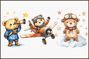 Aviator Bear Sublimation Clipart, an Illustration by Sublimation Artist (Thumbnail 3 of 6)