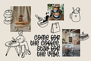 The Coffee Club Illustration Pack, an Object Graphic by CarmineType (Thumbnail 5 of 14)