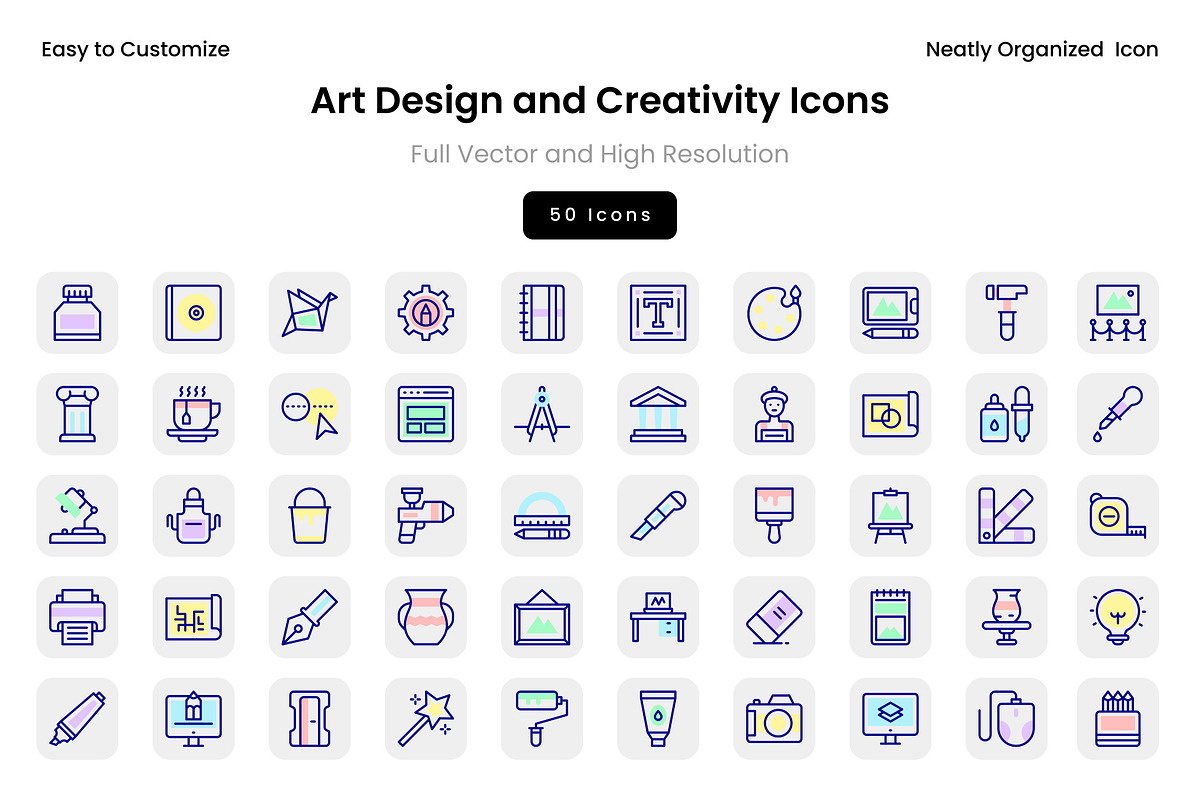 Art Design and Creativity Icons, a Solid Icon by Wencory (Photo 1 of 2)