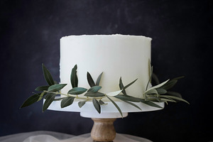 White Cake Styled Stock Photo 4