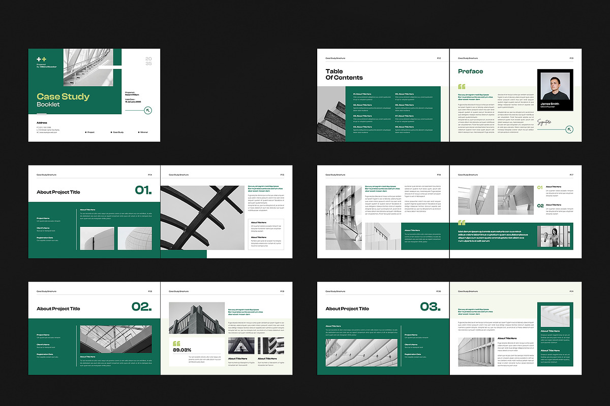 Case Study Booklet Template, a Brochure Template by NorthPeak (Photo 9 of 10)