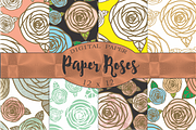Floral Patterns, paper rose, a Pattern Graphic by Kiwi Fruit Punch (Thumbnail 2 of 5)