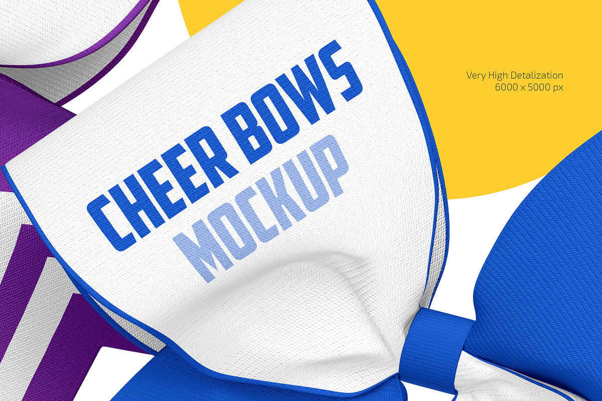 Cheer Bows Mockup Set, an Apparel Mockup by Country4k (Photo 3 of 4)