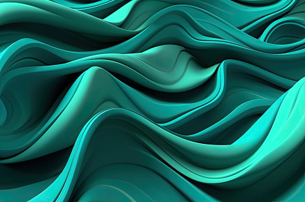 Teal 3D backdrop with seamless loops, organic patterns, dreamlike abstraction r, a Wallpaper Photo by José Manuel Gelpi