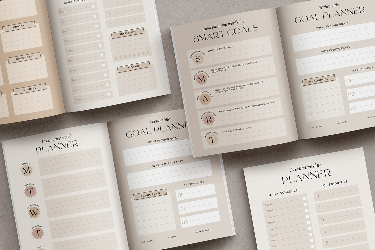 Aesthetic Workbook Template CANVA, a Brochure Template by Studio Loire (Photo 10 of 18)