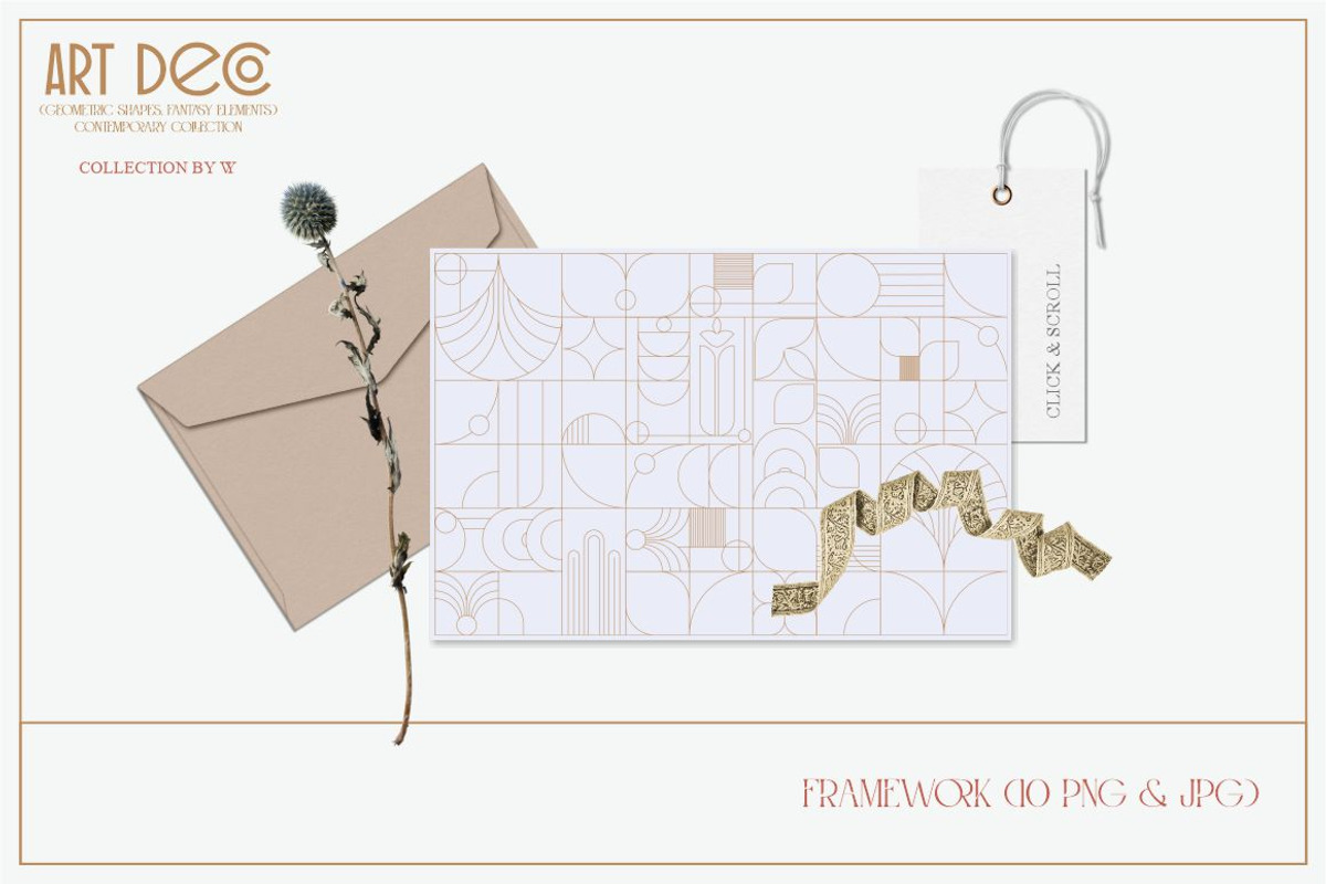 Art Deco Fantasy, a Background Graphic by Collection by VY (Photo 2 of 15)