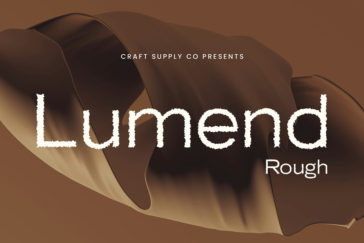 Lumend Rough, a Sans Serif Font by Craft Supply Co. (Photo 1 of 8)