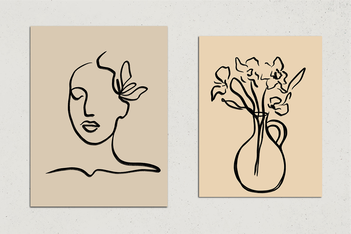 12 Simple Lines Posters, a Decorative Illustration by Miracles Everywhere (Photo 7 of 7)