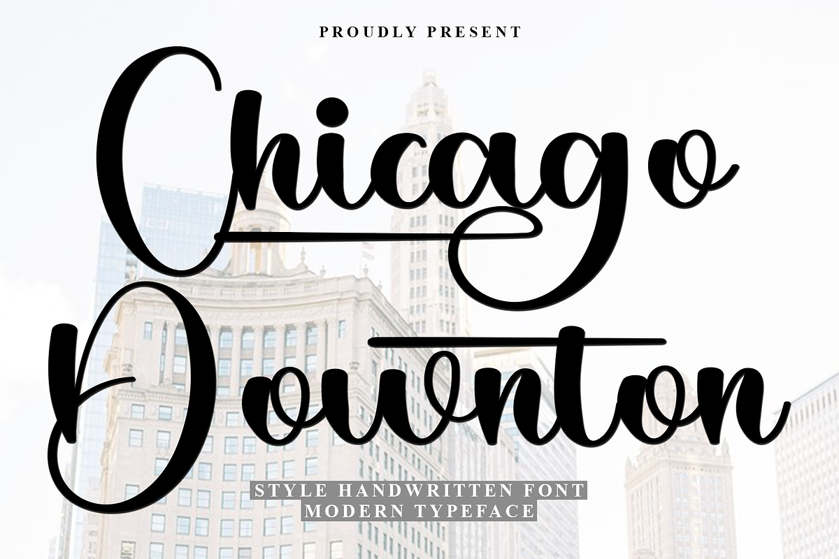 Chicago Downton, a Handwritten Font by FreshTypeINK (Photo 1 of 6)
