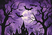 Spooky Silhouettes, a Background Graphic by Printable Treasure (Thumbnail 4 of 10)