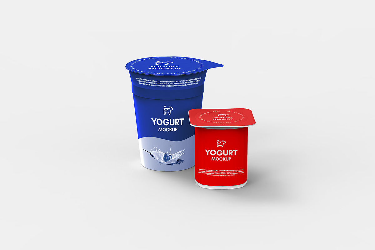 Yogurt Mockups - 9 Views, a Packaging Mockup by Illusiongraphic (Photo 13 of 14)