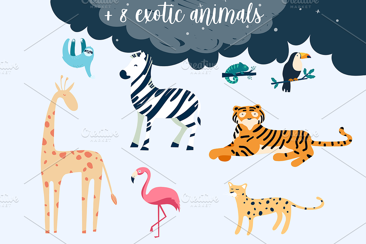 Forest Friends Graphic Pack, an Animal Illustration by 2dvillShop (Photo 7 of 10)
