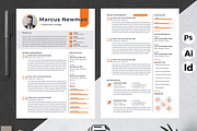 Minimal Resume Design, a Resume Template by Attractive Resume (Thumbnail 2 of 3)