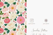 Blush Garden Roses Seamless Pattern, a Pattern Graphic by Pati Charm Studio (Thumbnail 5 of 6)