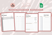 Spreadsheet Simple Project Planner, a Templates & Theme by bellaROSEworkshop (Thumbnail 3 of 6)