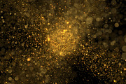 Explosion of bright gold sequins, an Illustration by Leone_v (Thumbnail 2 of 5)