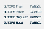 Lutire | Display Font Family, a Sans Serif Font by ESEM (Thumbnail 3 of 6)